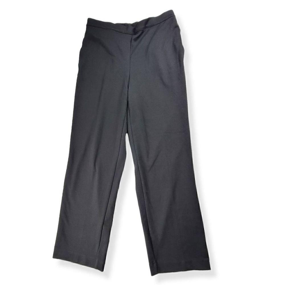 Alfred Dunner Black Pull on Dress Pants Size Small